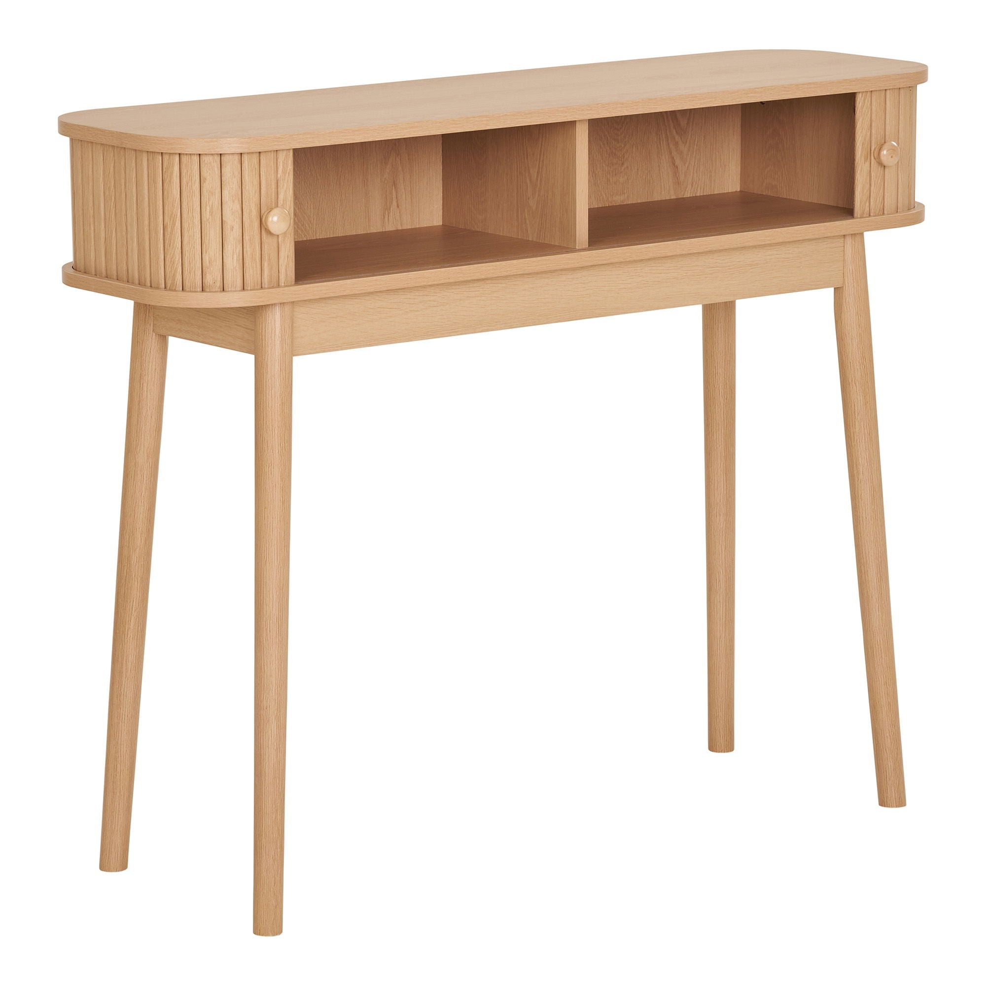 Nikko Console Table - Console table, 2 doors, natural <br>100x30x80 cm